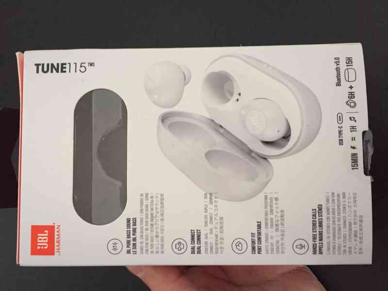 Sluchátka / Headphones JBL TUNE115 TWS - foto 7