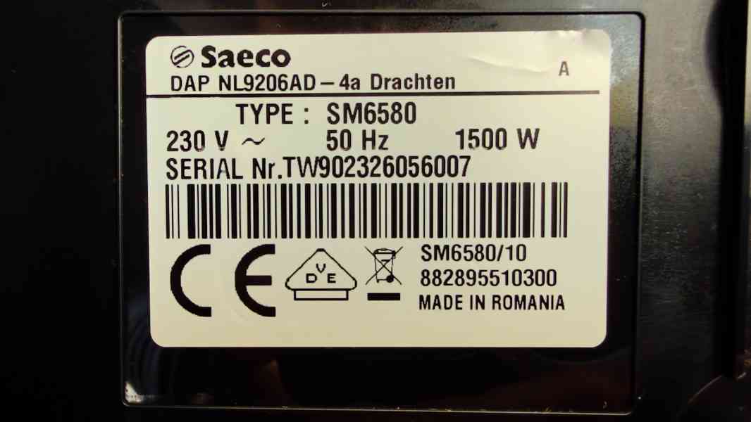 Kávovar Saeco Gran Aroma SM6580/10 – TOP stav - foto 6