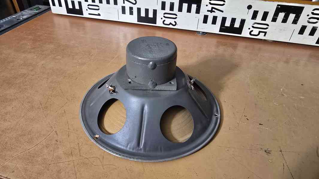 TESLA PN 632 08 krásný starý reproduktor k opravě (zadrhává) - foto 3