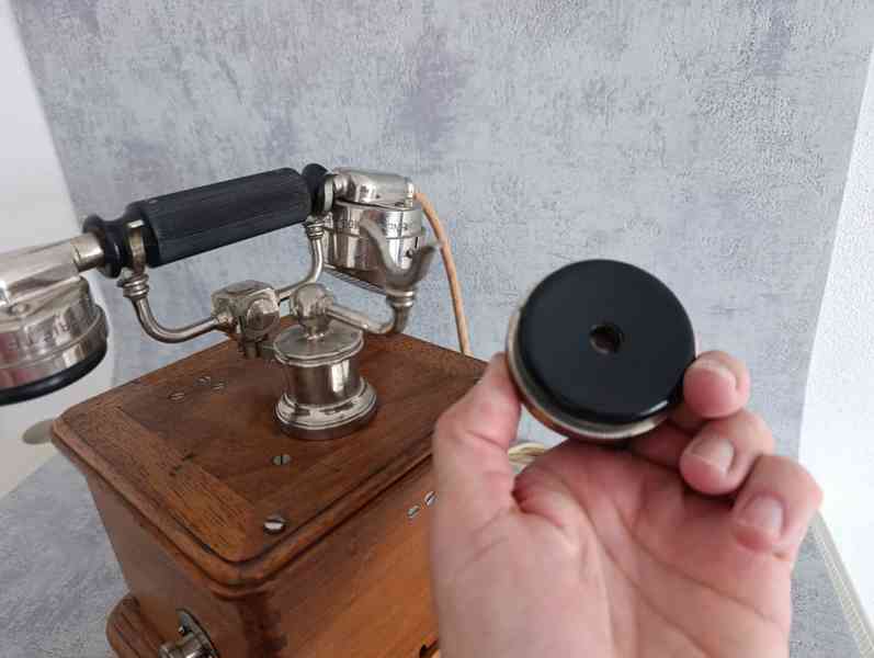 Starožitný francouzs. telefon 1910 Thomson-Houston - foto 11