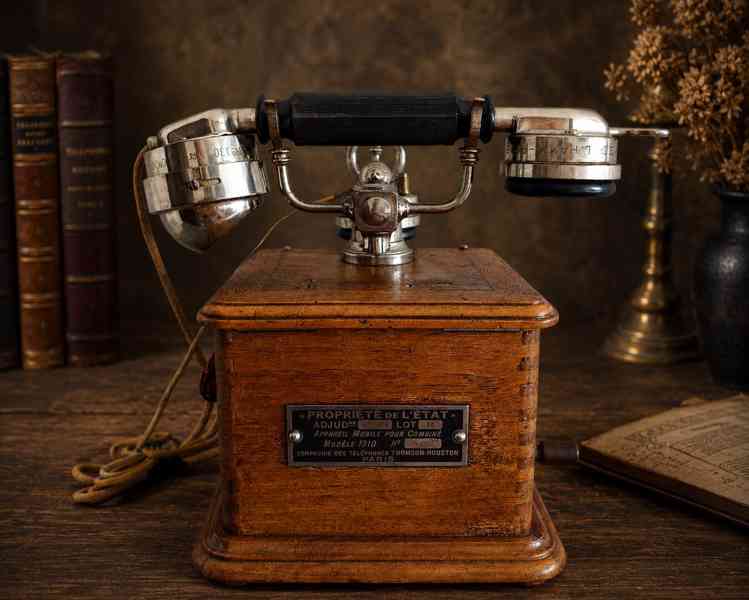 Starožitný francouzs. telefon 1910 Thomson-Houston - foto 1