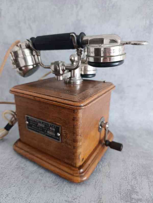 Starožitný francouzs. telefon 1910 Thomson-Houston - foto 22
