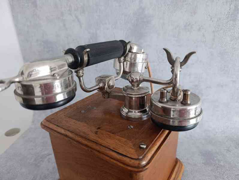 Starožitný francouzs. telefon 1910 Thomson-Houston - foto 10