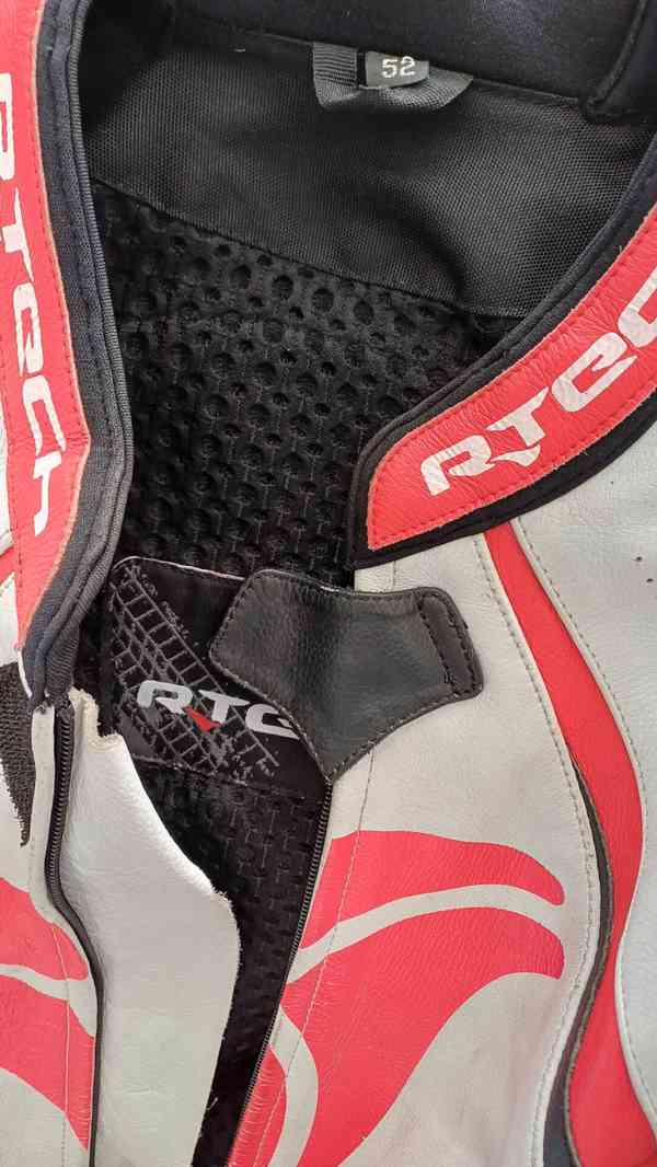 Kožená 1 - dílná kombinéza R-TECH - foto 12