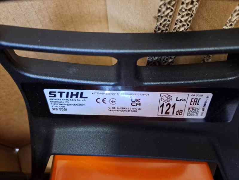 Nová motorová pila STIHL MS500i, 5 kW / 6,8 k, 6,2 kg, délka - foto 2