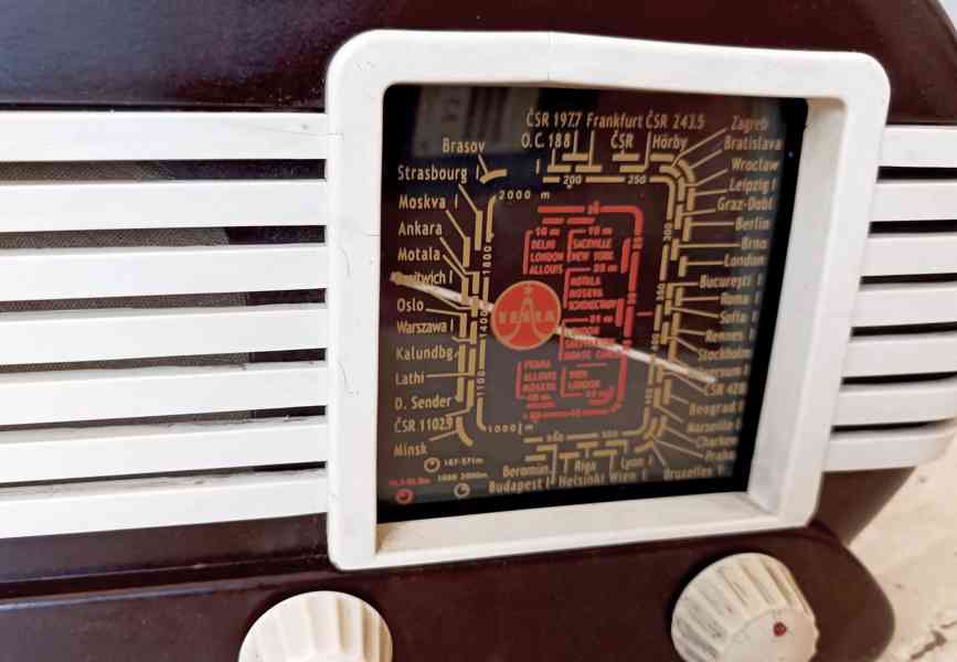 Starožitné rádio Tesla Talisman 307U, excelentní stav  - foto 8