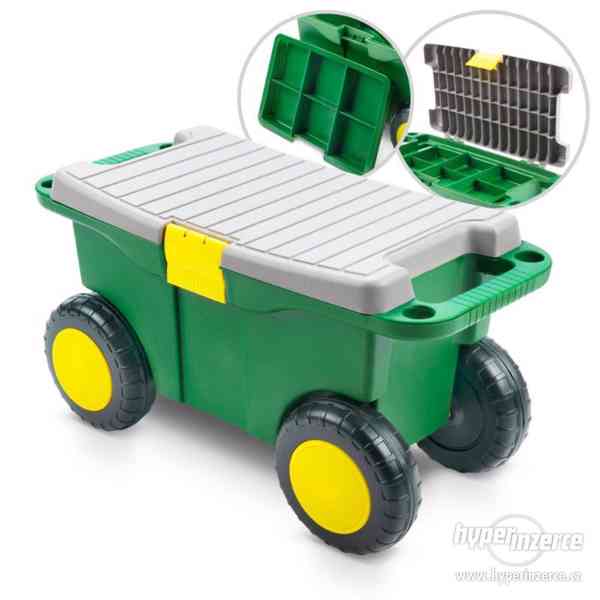 Umělohmotný zahradní vozík 55 x 26,5 x 29,5 cm - foto 1