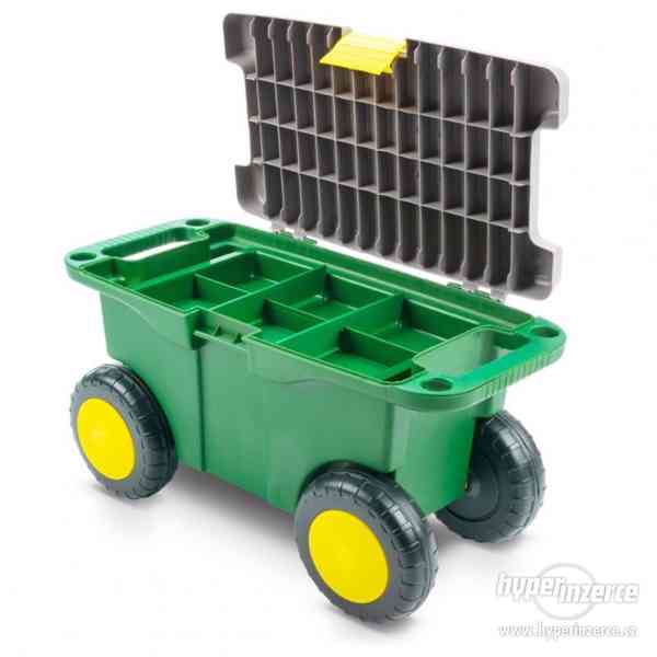 Umělohmotný zahradní vozík 55 x 26,5 x 29,5 cm - foto 3