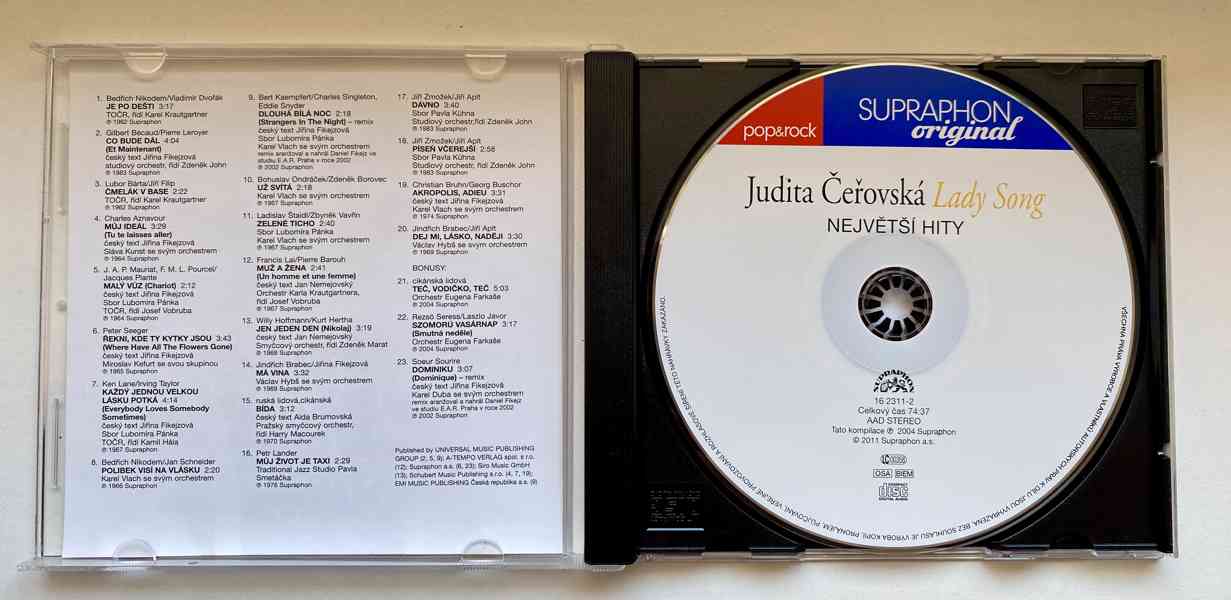 CD Judita Čeřovská - Lady Song - Největší hity - foto 2