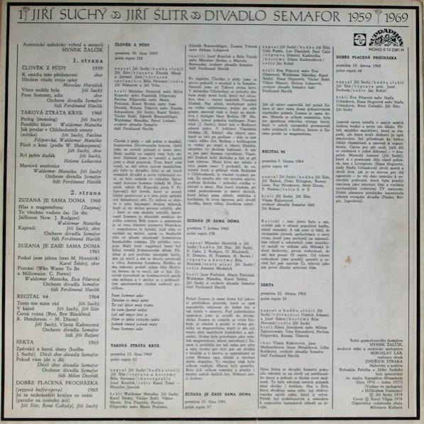 DIVADLO SEMAFOR - 1959 - 1969 (3 LP)  - foto 2