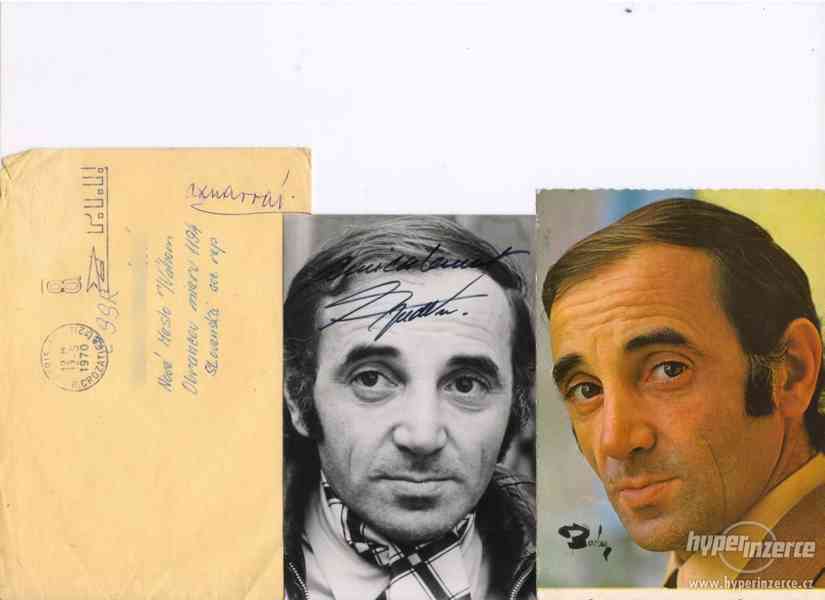 Autogram  Charles Aznavour - foto 1