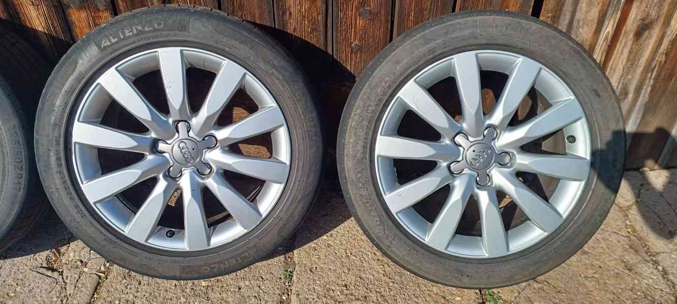 Sada orig alu Audi 17" 5x112 letní pneu 225/50 - foto 3