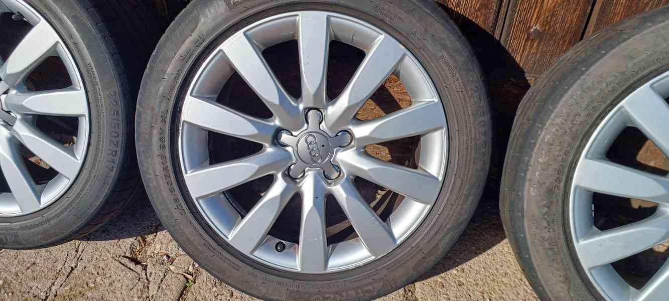 Sada orig alu Audi 17" 5x112 letní pneu 225/50 - foto 6