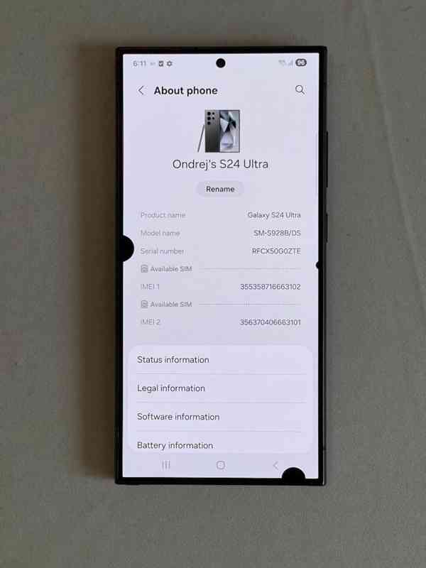 Samsung Galaxy S24 Ultra 256GB / 12GB RAM – funkční, vada - foto 2