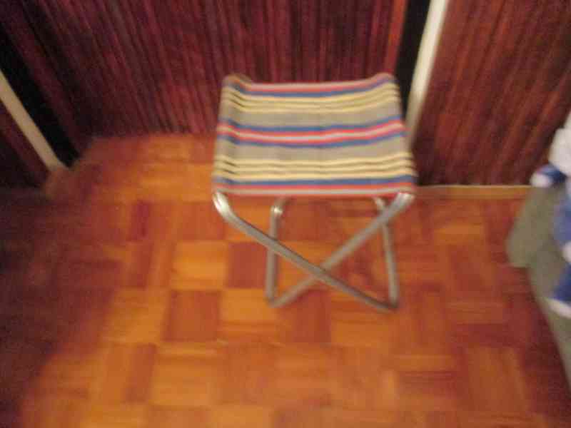 Retro židlička +dóza plechová - foto 4