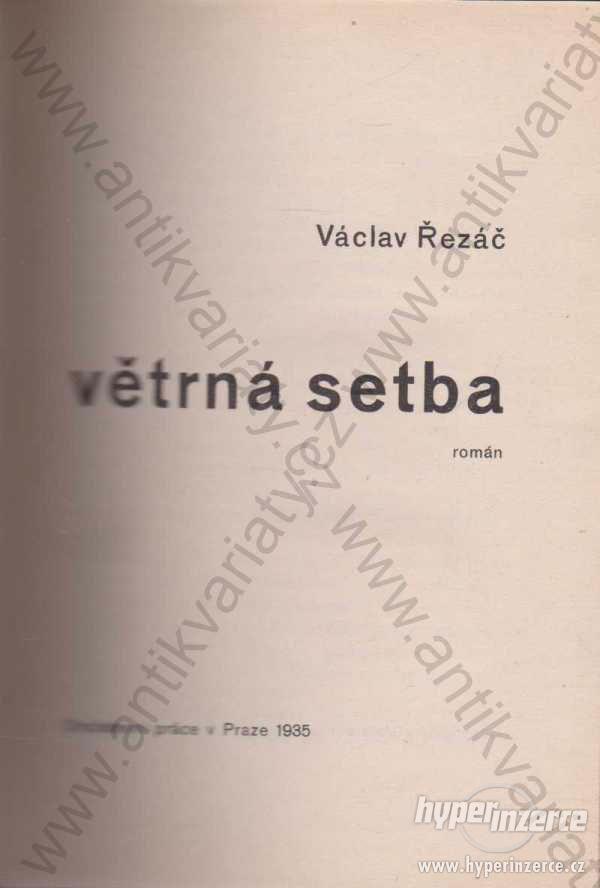 Větrná setba Václav Řezáč Družstevní práce 1935 - foto 1