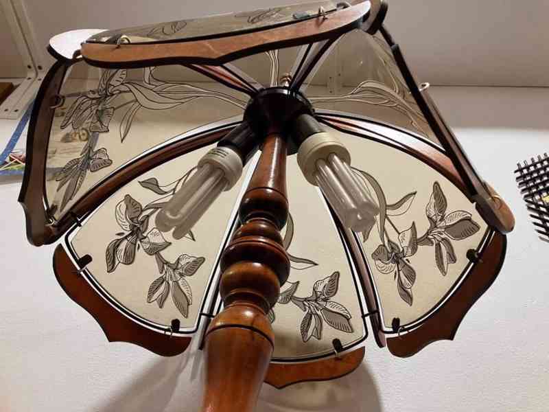 Rustikální lampa, lustr - foto 4