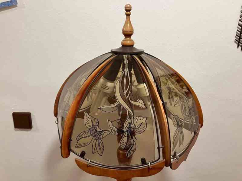 Rustikální lampa, lustr - foto 2