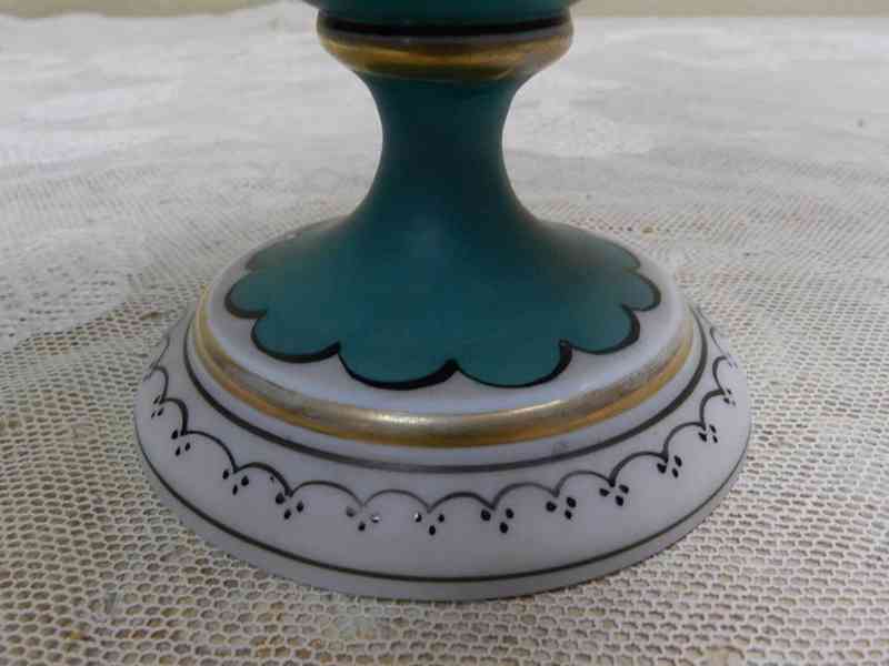 Luxusní ručně malovaná Váza Historismus Harrachov - foto 7