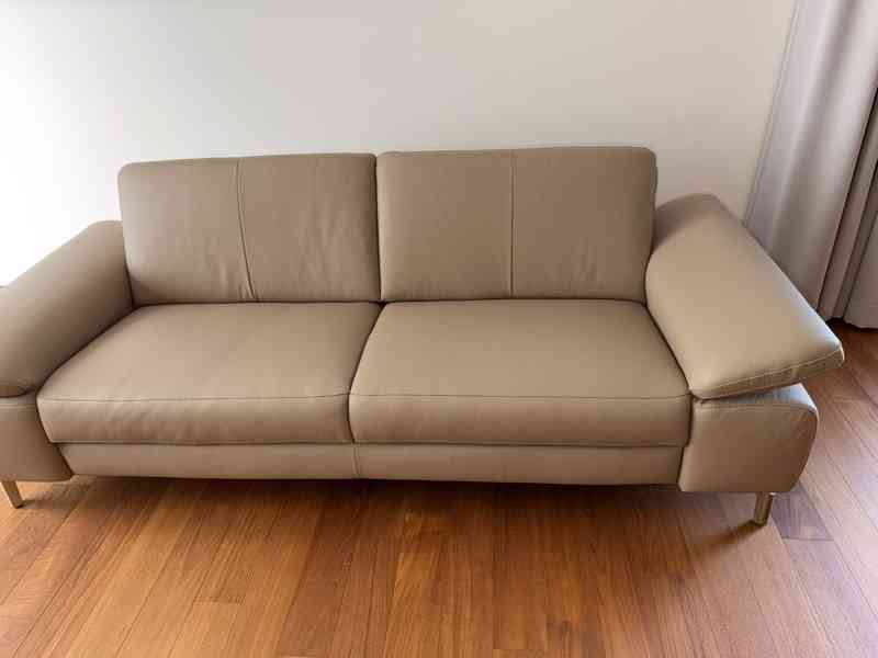 Dvě nové kožené sedačky z Belgie  - foto 2