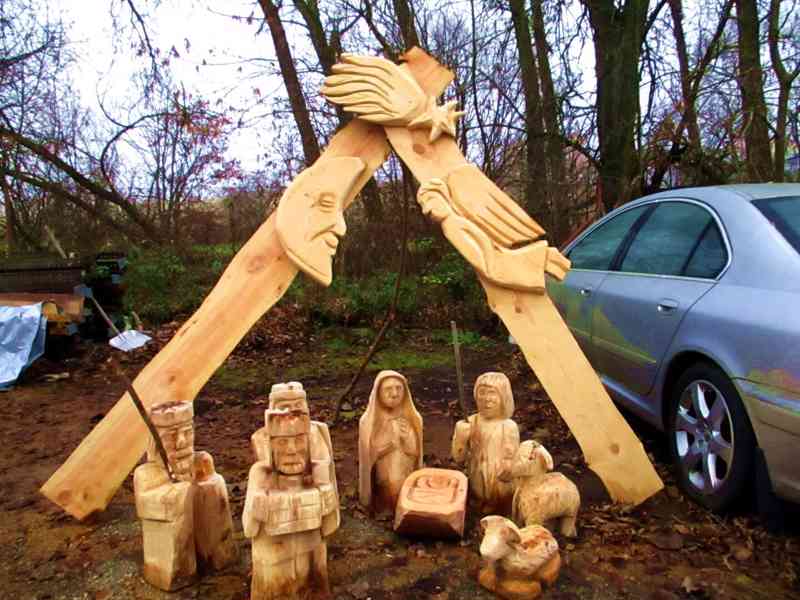 Betlém ze dřeva - foto 3