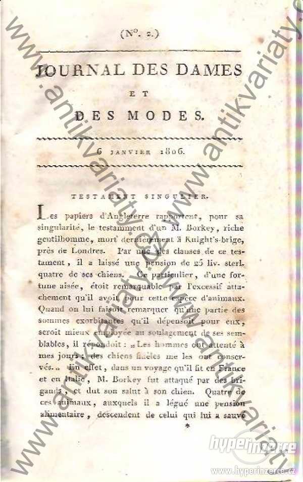 Journal des dames et des modes 1806 - foto 1