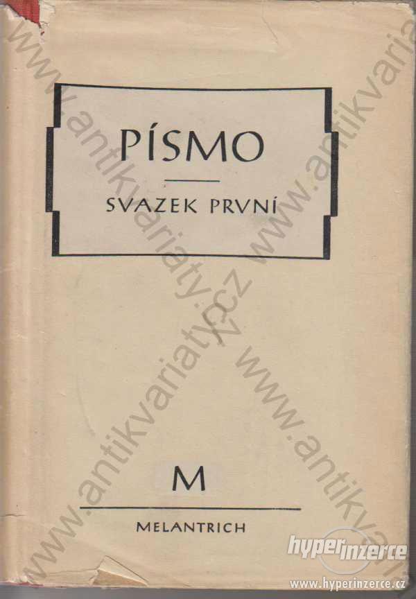 Písmo Melantrich, Praha 1951 - foto 1