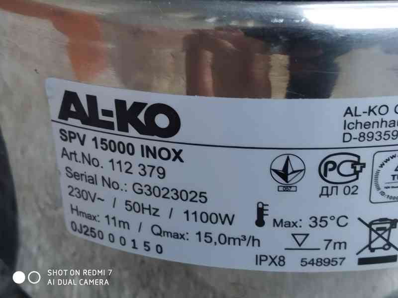 Prodám ponorné kalové čerpadlo AL-KO SPV 15000 Inox  - foto 4