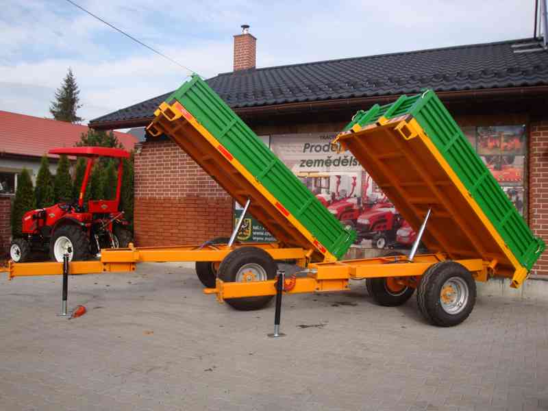 Zemědělský přívěs, sklápěcí traktorový vlek TR3000 - foto 5