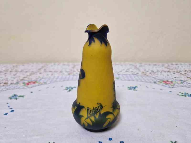 Krásná mešnší žlutá Váza Loetz Richard - foto 4