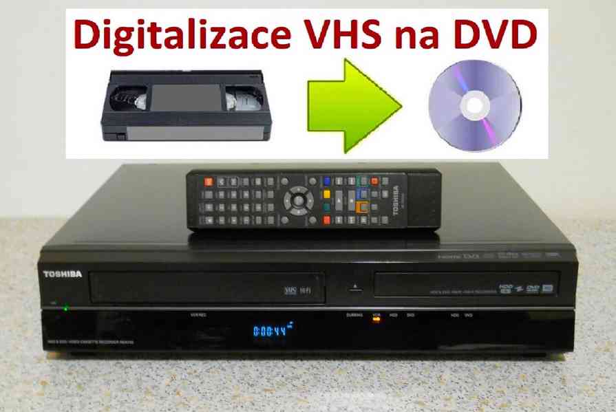 ⚠️VHS-HDD-DVD rekordér TOSHIBA RD-XV59