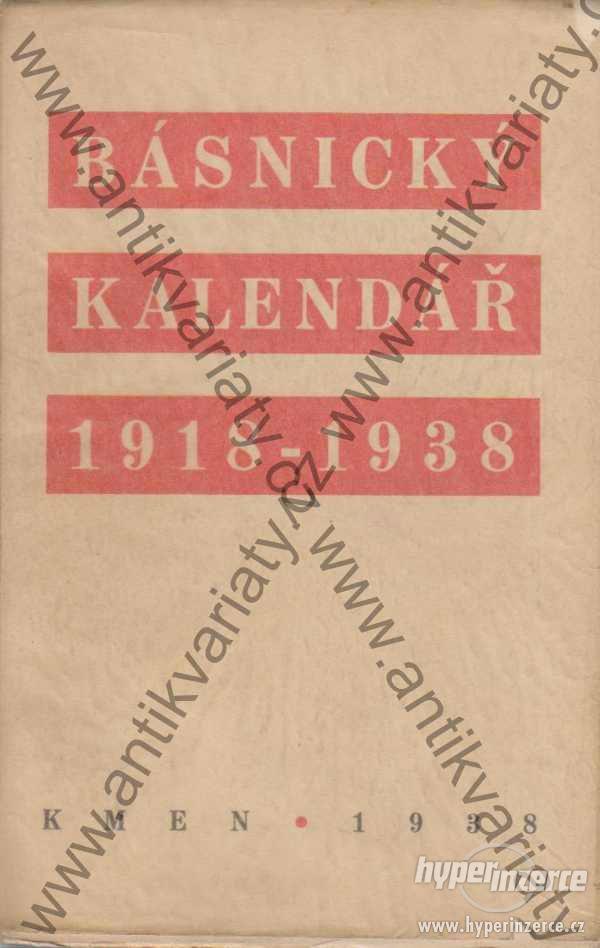 Básnický kalendář 1918-1938 - foto 1