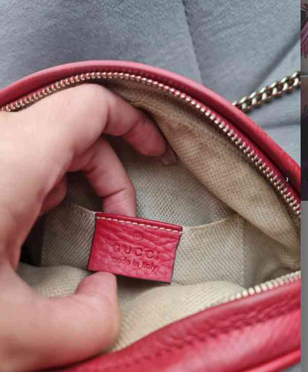Červená kabelka Gucci - foto 2