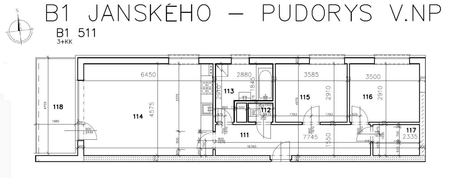 Prodej bytu 3+kk 80 m² Janského, Olomouc - Povel - foto 16