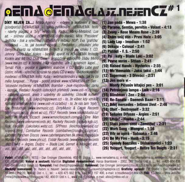 Various ‎– nEMAdEMAglajz.nejenCZ #1  (CD) - foto 2