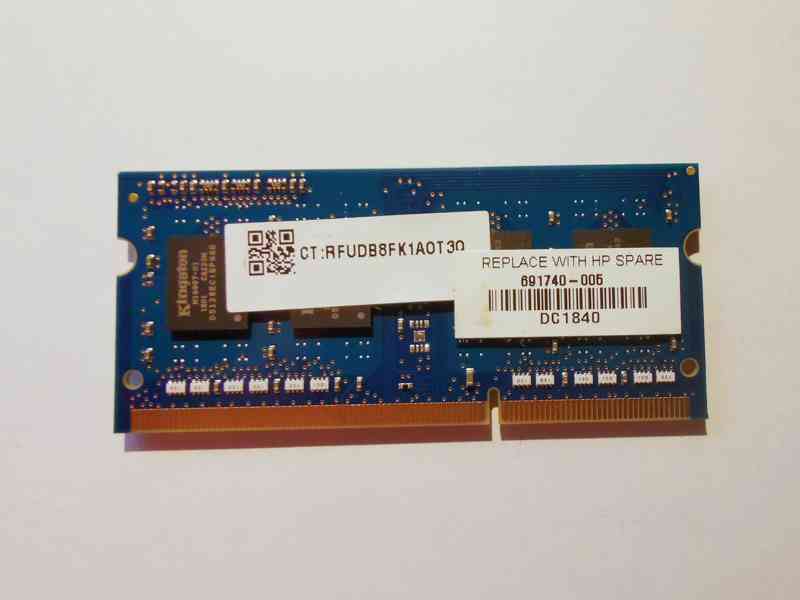 4GB RAM SODIMM DDR3L-1600 Low-Voltage paměť 1.35V notebook - foto 2