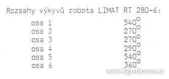 svařovací robot Limat RT 280-6 - foto 5