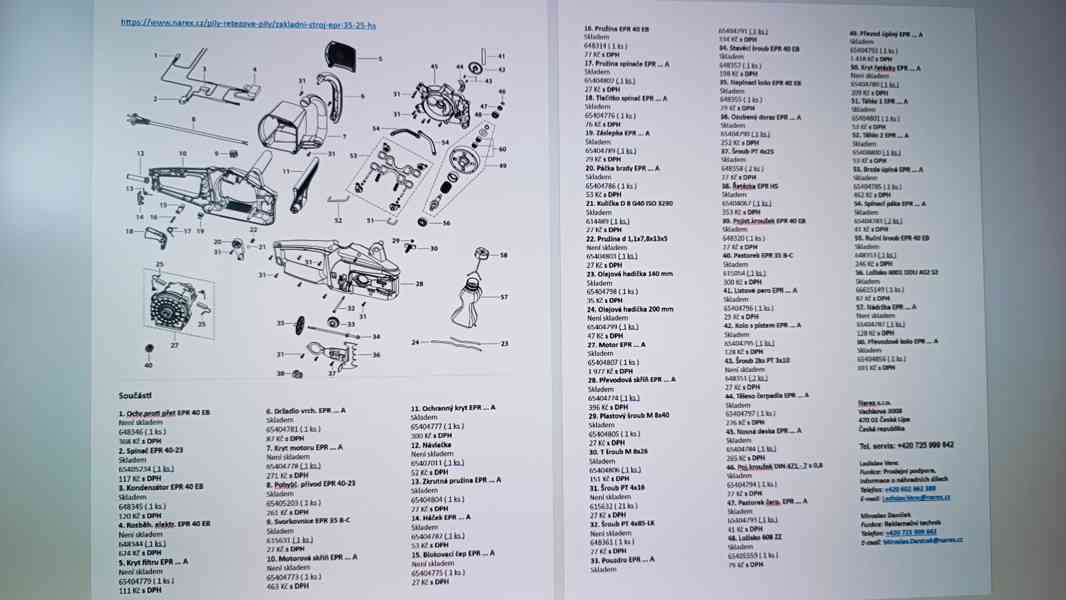 Řetězová pila Narex EPR 35-25 HS - foto 2