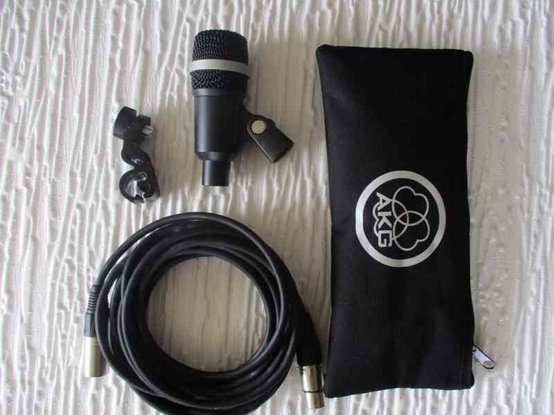 Mikrofon AKG D40 s držákem AKG H440 + Šroub AKG SCREW, kabel - foto 2