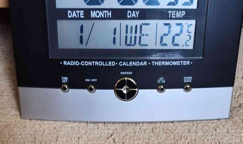 Větší meteostanice s budíkem. TOP stav ! Zánovní !  - foto 2