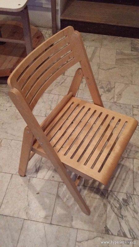 Dřevěné skládací židle - foto 3