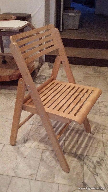 Dřevěné skládací židle - foto 4