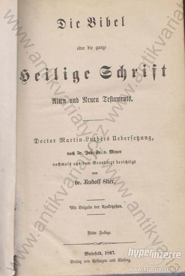 Die Bibel Rudolf Stier 1867 - foto 1