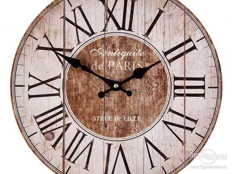 Nástěnné hodiny hnědé ANTIQUITE DE PARIS 34 cm - foto 1