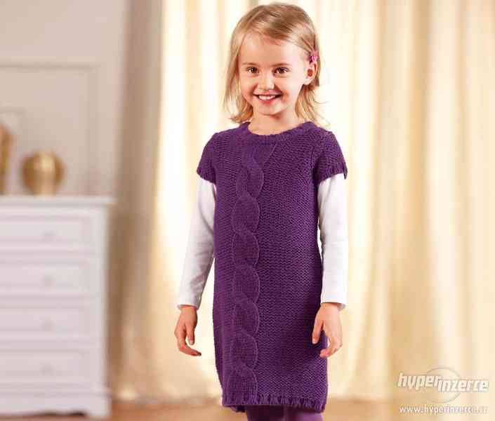 TCHIBO pletené holčičí šaty vel. 98-104 nebo 110-116 cm  - foto 1