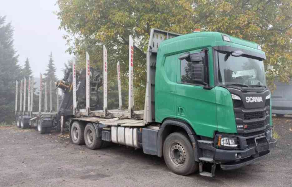 6x4 lesovůz 35/26t Scania R500 + HR Klesla - foto 2