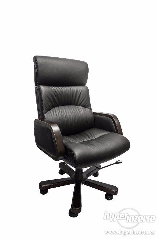 Kancelářská židle - kůže - foto 2