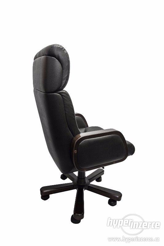 Kancelářská židle - kůže - foto 3