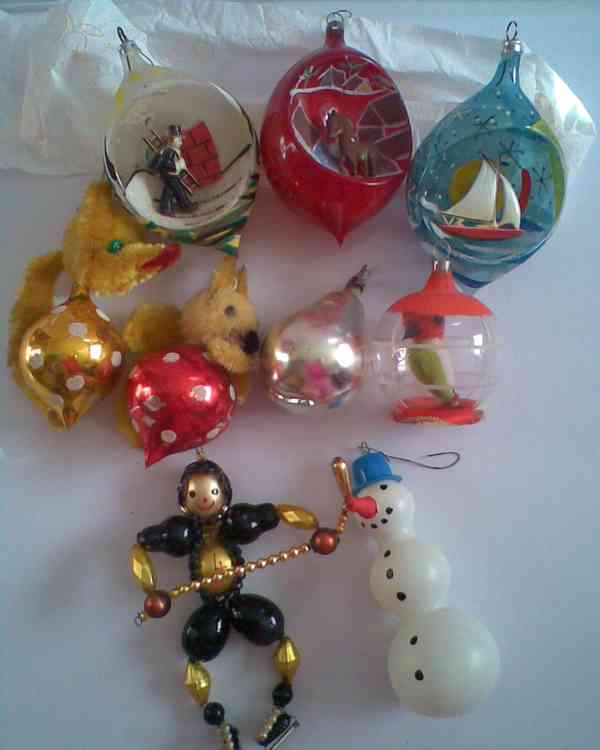 Retro různé Vánoční ozdoby  - foto 9