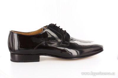 NADMĚRNÁ OBUV!! Elegantní pánská obuv, barva černá lesklá. - foto 3